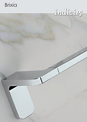 IBB Portasalviette Bagno BRIXIA Cromo Versione Incollo BX06 Anello cm.18,5