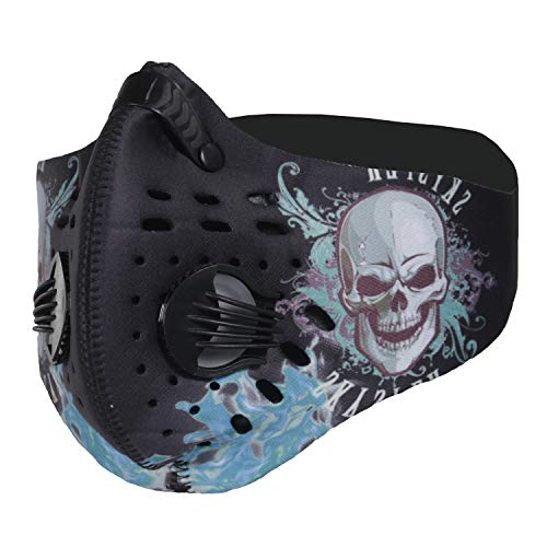 Preisvergleich Produktbild SKYSPER Staubmaske Atemmaske Fahrradmaske Verschluß Ventil Feinstaubmaske Fitnessmaske PM2.5 für Radsport Training