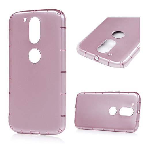 Lenovo Moto G4 /G4 Plus Silikon Case Lenovo Moto G4 Plus Handyhülle YOKIRIN Premium Relief Flexible TPU Silikon Case Schutzhülle Weich Cover Handytasche Etui Handycase Slim Fit Rutschfest Kratzfest Silikonhülle Rose Gold