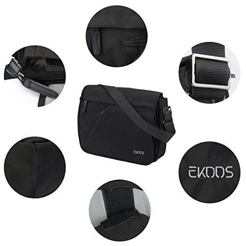 Messenger Bag von EKOOS  Unisex 14 Zoll Umh  ngetasche Aktentasche Schultertasche mit Laptopfache  Laptoptasche Notebooktasche A4 Ordner Arbeit Uni Re