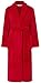 Price comparison product image Slenderella Ladies 46" Luxury Soft Fleece Plain Red Shawl Collared XL Bath Robe Dressing Gown House Coat with Collar and Cuffs Stitching Detail