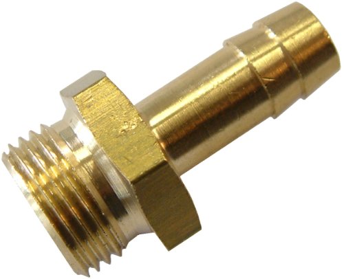 10 Stück Druckluft Schlauchtülle - Außengewinde - M5 x 4mm