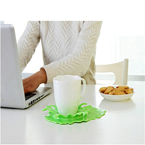 Chinget Silikon Löffelablage Ketchup-Form Küche Löffelhalter für Küchenzubehör, Löffel, Pinsel und Besteck (Grün) - 2