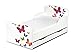Children's Kids High Quality Wooden Bed by Leomark with Dresser Drawer Storage for Bedding and Mattress 140x70, Junior Toddler Cot with Butterfly Prints on Headboard