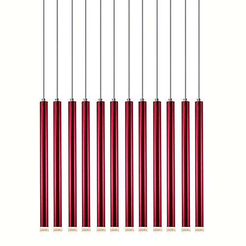 oovov 3 W LED Tubo de Aluminio comedor lámparas de suspensión de Techo Italiano diseño Simple Bar contador restaurante balcón pasillo colgado aparatos de iluminación d30h300 mm a-astigmic