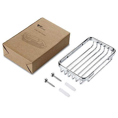 Amzdeal Seifenkorb,Seife-Speicher,Seifenbehälter von Kupfer,Polieren und Chrom,Last: 2-3 kg - 6