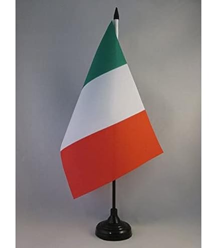 AZ FLAG Tischflagge Emilia – 21x14 Cm, 100D Polyester, Mit Schwarzem Sockel