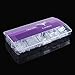 Ejiubas Clear Ballerina Design Full Cover Artificial False Nail Tip - Pack of 500 Pcs with Clear Case