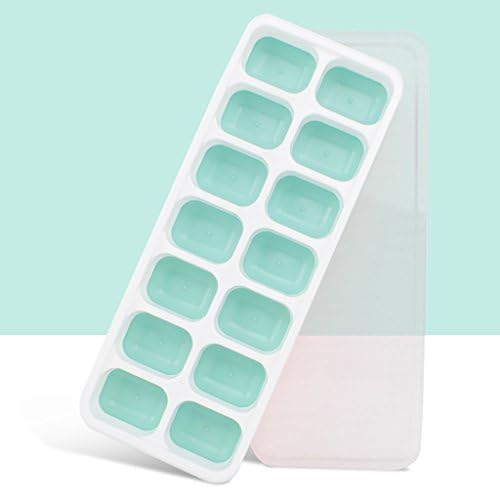 Ice Cube Tray Silicone Ice Cube Trays, Flexible Ice Cube Molds, Food Grade Ice Tray Molds, Ice Ball Storage Containers, Ice Cube Tray Molds with Non-Spill Lid, Best for Water, Cocktail and Other Drink ice molds ( Color : #B )