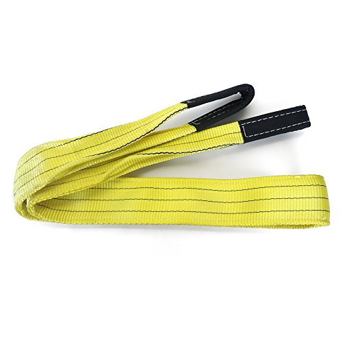 Forever Speed 3T Hebebänder Hebegurt Hebeschlinge Schlinge Gurt Schlupf Kran Gurt Rundschlinge CE TÜV Gelb 2M