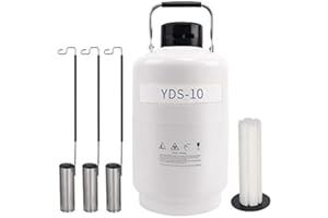 Fayelong Azoto Liquido Serbatoio Cryogenic Container Serbatoio criogenico Ln2 con 3 secchi e borsa di trasporto (3L)