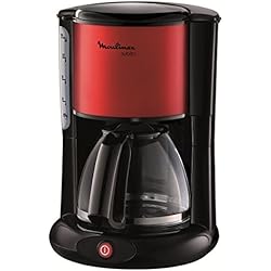 Moulinex FG360D11 Cafetière Filtre Verseuse Subito Rouge Inox 10-15 Tasses 1000W
