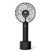 Produktbild TaoTronics Mini USB Ventilator Mini Handventilator, Tragbarer Ventilator mit Batterie 2000mAh, 4 Geschwindigkeitsstufen und Speicherfunktion für Zuhause, Büro & Reisen (Schwarz)