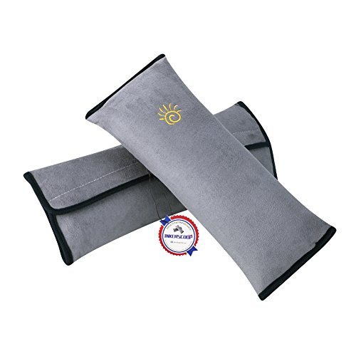 Preisvergleich Produktbild INKERSCOOP 2 Stück Universal Gurtkissen Kinder Nackenkissen für auto Gurtpolster Baby Nackenkissen auto kissen für Auto Kopfstütze Sicherheitskissen Geeignet für Kinder und Erwachsene