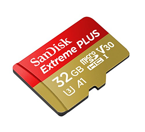 SanDisk Extreme PLUS 32 GB microSDHC Speicherkarte + SD-Adapter bis zu 100 MB/Sek., Class 10, U3, V30, A1 - 2