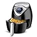 Produktbild Air Fryer für Gesundes Ölfreies Kochen Digital Power Oil Freie 2.6L Große Kapazität Sicherheits-Teile Air Fryer, Schnellluft-Technologie Drehknopf Smoke Free Smart Lcd Touch Screen , YZG , schwarz , 30,5 * 35,3 cm
