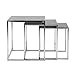 Produktbild Actona Company Lounge-Zone 3-Set-Beistelltisch NEPTUN, schwarz, Glas, eckig