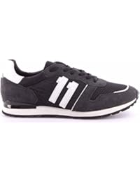 Zapatos Hombres Sneakers BIKKEMBERGS BKE108408 Mant 650 Suede AntraBlackWhite