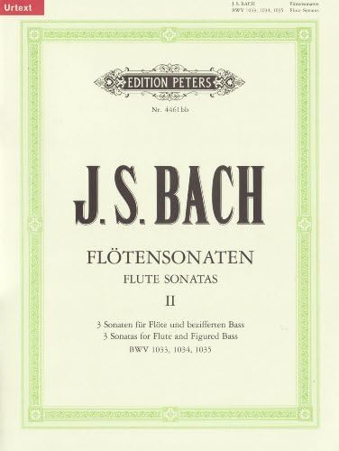 Bach: Flute Sonatas, Vol. 2: BWV 1033-1035 for Flute and Continuo (EP4461BB): Flötensonaten - Band 2 (Edition Peters)