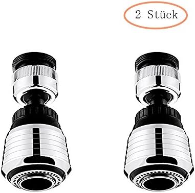 IVIDZ 360-Degree Rotating Head Filter, Removes Chlorine with Replacement Filter, Multiple Settings, Multifunction, Clearly Pure Shower Head(2pcs)