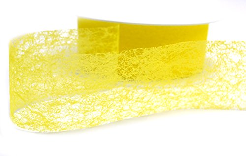 Dekoband VLIES 4 cm x 3 m Ostern Set Gelb Rot Grün Orange 4 Stück 40 mm Geschenkband Tischdekoration Osterdekoration Basteln - 2