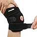 Produktbild Atmungsaktive Kniebandage Comsun Knieschoner Knieschützer mit Klettverschluss Leichtathletik verstellbare Knieorthese für Damen und Herren Build-in rutschfestes Design Schwarz