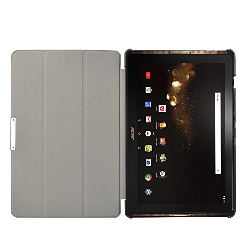 Acer Iconia One 10 B3-A30 Hülle, IVSO Ultra Schlank Superleicht Ständer Slim Leder zubehör Schutzhülle für Acer Iconia One 10 (B3-A30) 25,7 cm (10,1 Zoll HD) Tablet-PC perfekt geeignet (Für Acer Iconia One 10 (B3-A30), Rot) - 3