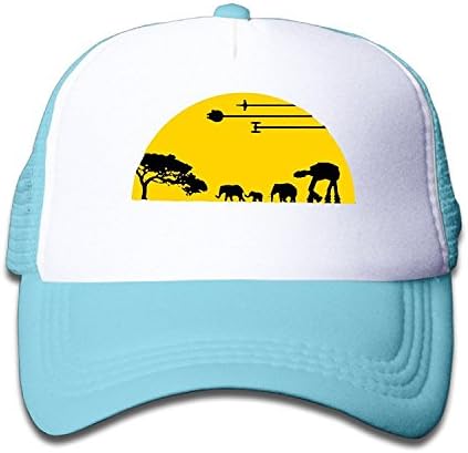 African Sunset Elephant Wildest Lives Toddler Sports Snapback Cap Style Great For Kids -  Blue -