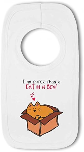I am Cuter Than a Cat in a Box! - Baby Pullover Bib