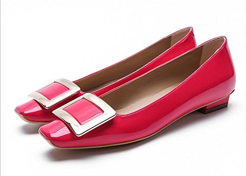 Preisvergleich Produktbild YTTY Grobe Schuhe Mit Metallic - Platz An,Rot,38