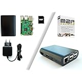 Raspberry Pi Starter Set für Audio und Video (inkl. Hülle, Netzteil, 8GB SD Karte mit vorinstallierter Max2Play Software, Raspberry PI 3, Max2Play 1-Jahres Premiumlizenz)