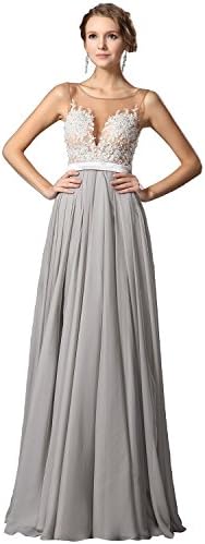 eDressit 2015 New A Line Sleeveless Lace Applique Evening Dress Formal Gown (00150908)