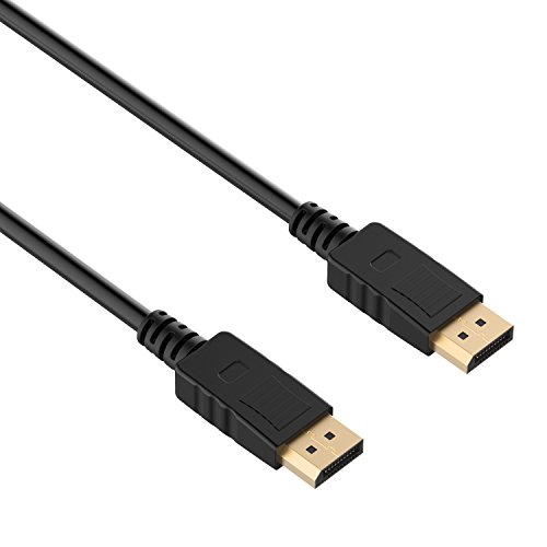 DisplayPort Kabel, Rankie 2-Pack 1.8m Vergoldet Ultra HD 1080p DisplayPort(DP) zu DisplayPort(DP) Kabel 4K-Auflösung Bereit Cable (Schwarz) – R1104E - 4