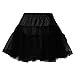 Produktbild TEBAISE Damen Kurz Retro Petticoat Rock 1950er Vintage Tutu Ballett Unterkleid Mädchen Tüllrock Unterkleid Tanzkleid Cosplay Crinoline Petticoat für Rockabilly Kleid Tütü Minirock Sommer Karneval