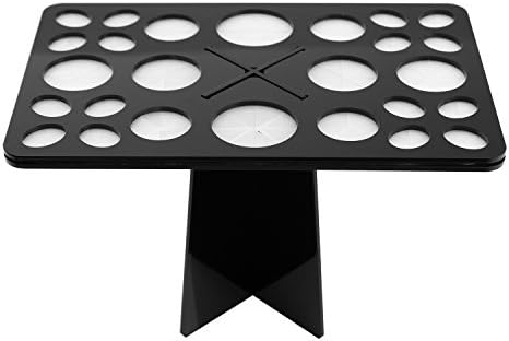 Docolor 26 Mix Size Makeup Brush Holder Air Drying Organizer Tools Black (Holder)