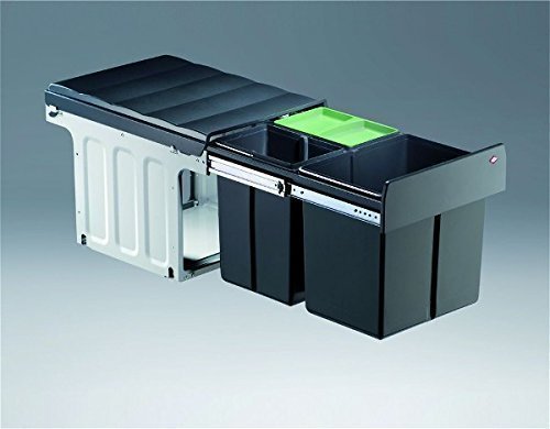 Wesco Profiline Trio Master 40DT 1x16 / 2x8 Liter Küchen Mülleimer Abfallsammler Bioeimer