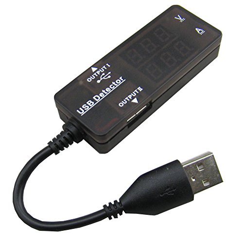 Yeeco DC 3.2-10V 0-3A Dual USB Output Charging Detector Digital LED Amperemeter Voltmeter Spannung Strom Guage Amp Volt Ampere-Anzeige - 4