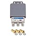 Produktbild 1x DiseqC Schalter Switch 2/1 mit Wetterschutzgehäuse HB-DIGITAL 2x SAT LNB 1 x Teilnehmer / Receiver für Full HDTV 3D 4K UHD + 3 x Vergoldete F-Stecker Vergoldet