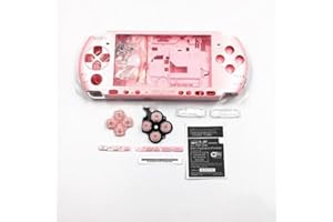 PERFECT PART Custodia di ricambio completa con kit di pulsanti per Sony PSP3000 PSP 3000 3001 3002 3003 3004 Series (rosa)