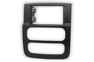 CARAV Façade d'autoradio double DIN 11-660 - Kit d'installation audio pour HEAD UNITS DODGE RAM 2002-2005