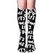 Produktbild jiilwkie Let's Dance Design Elastic Blend Long Socks Compression Knee High Socks (65cm) for Sports