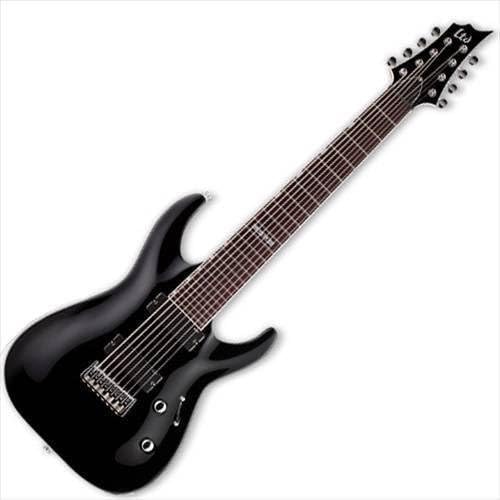 ESP LTD H-208 BLK Black 8 String Electric Guitar