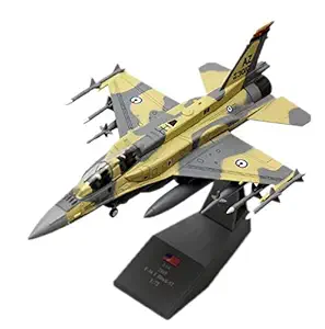 Qids Military Model Toys IAF F-16 Soufa Fighter Diecast Metal Plane Model