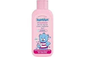 Bambino Żel do mycia ciała i włosów 2w1 400 ml – od 1 dnia życia, delikatny żel dla niemowląt i dzieci, pH przyjazne, bez łzawienia