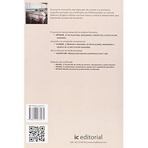 Instalaciones, maquinaria y equipos de la explotación ganadera. agap0108 - producción porcina de reproducci