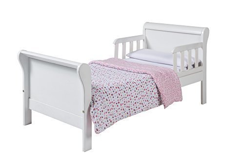 Daisy Junior Toddler Sleigh Bed White Wooden Pine Bedroom Nursery Childrens Kids
