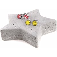 Hypoallergene Ohrstecker, Kinder-Ohrring, Marienkäfer oder Smiley, 1 Paar, Antiallergisch, Chirurgenstahl. Allergiker Schmuck! Folgeohrring