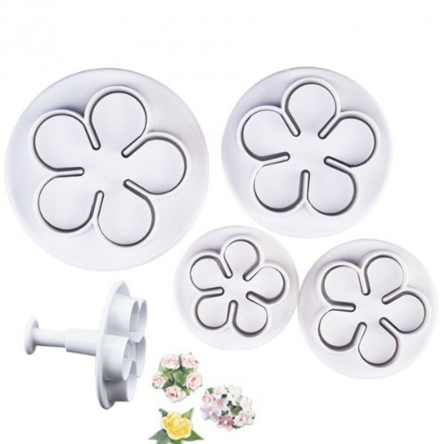 Städter 170278 Blüten 4-er Set mit Auswerfer