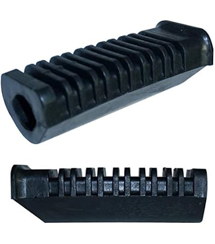 Repose-Pieds Caoutchouc 110 Mm Universel - Manchon Protection Pédale Moto Scooter Quad Mobylette, Diamètre 13 Mm