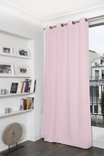 Moondream Vorhang Blickdicht Uni altrosa Ton Pink 260 x 145 cm - 3